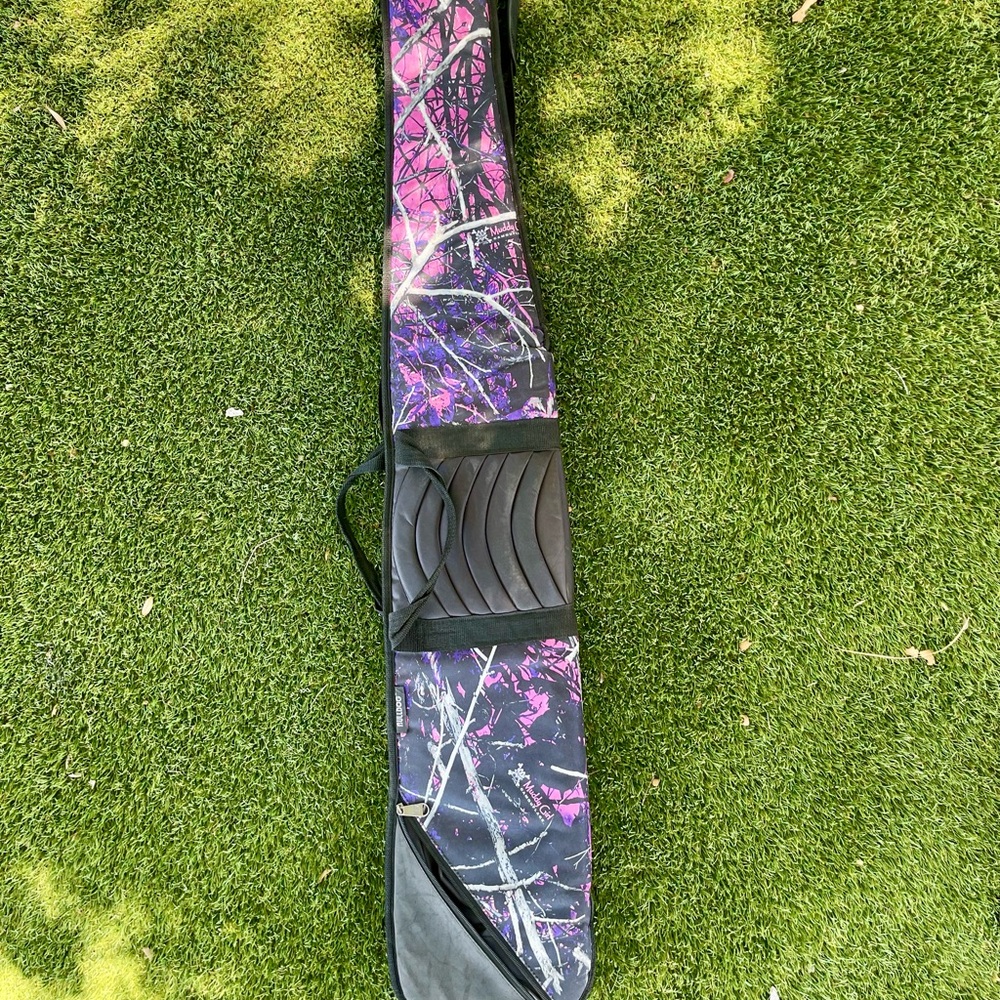 Purple and Black Camouflage Rifle Case